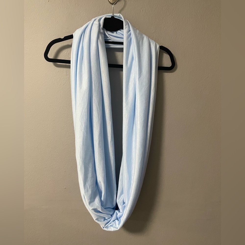 NWT Calvin Klein scarf/ wrap/ shawl/ capelet/ halter top in light blue.
